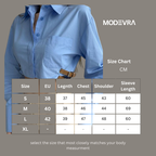 Sky Blue Cropped Shirt with Side Belt Detail