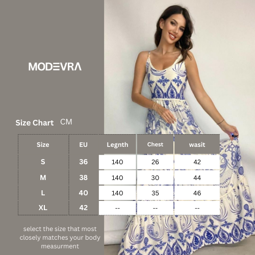 White and Blue Summer Dress