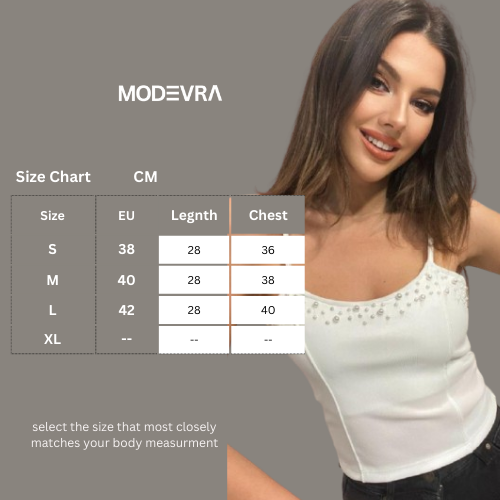 White T-Shirt with Pearl Detail