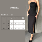 Black Strapless Blazer Dress