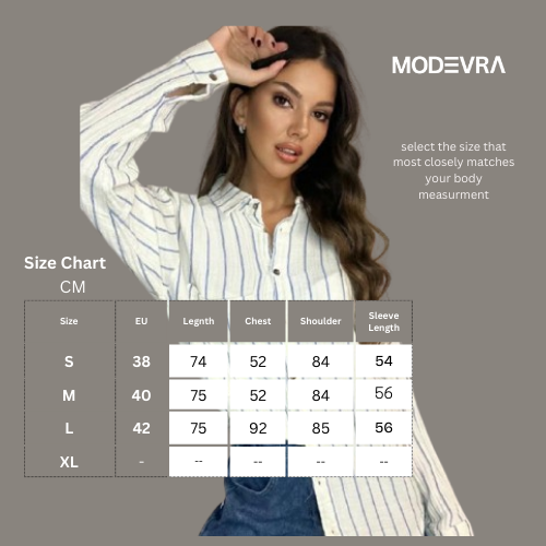 White Shirt With Blue Stripes