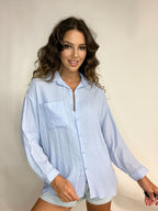 Sky-Blue Cotton Shirt