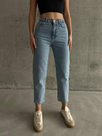 High-Waisted Mom Jeans