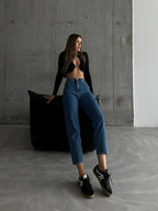 High-Waisted Mom Jeans