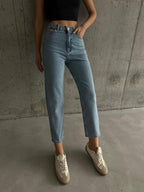 High-Waisted Mom Jeans