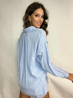 Dark-Blue Cotton Shirt