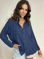 Sky-Blue Cotton Shirt
